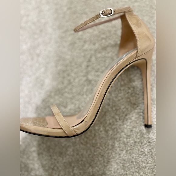 Gorgeous classic! Stuart Weitzman Nudist Beige Patent Leather, Sz 11 - Picture 6 of 10